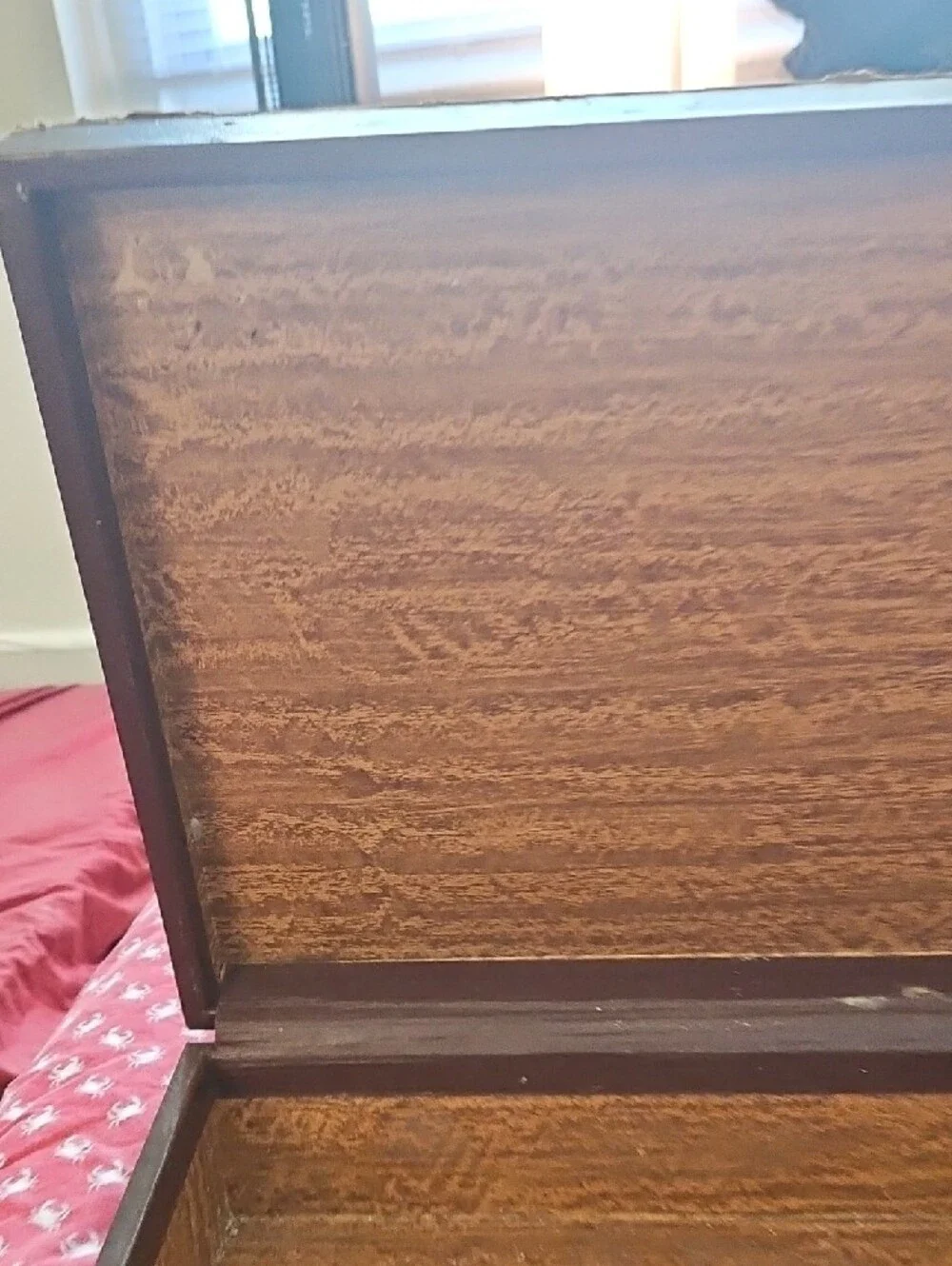 Brown Decorative Leather abd Wooden Box with Gold Eagle Emblem